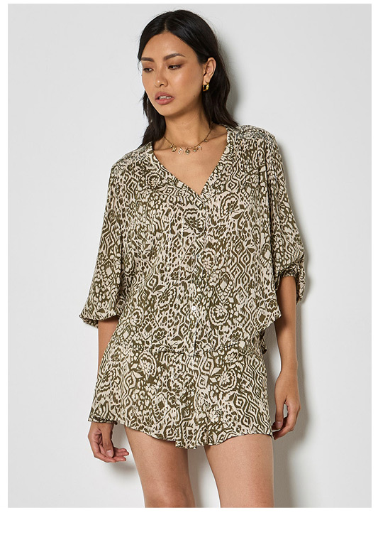 Ikat Shimmer Blouse