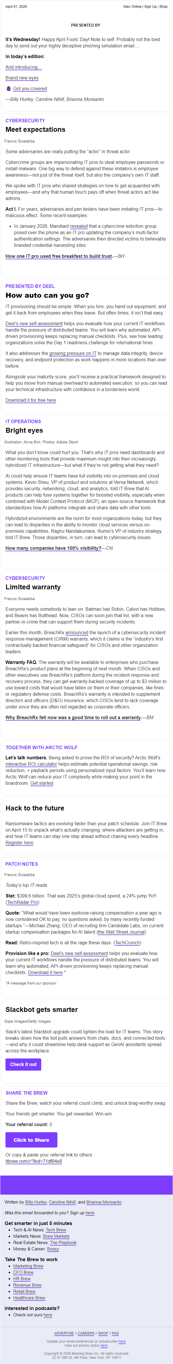 Newsletter preview: ☕ How IT pros can fight impersonation attempts