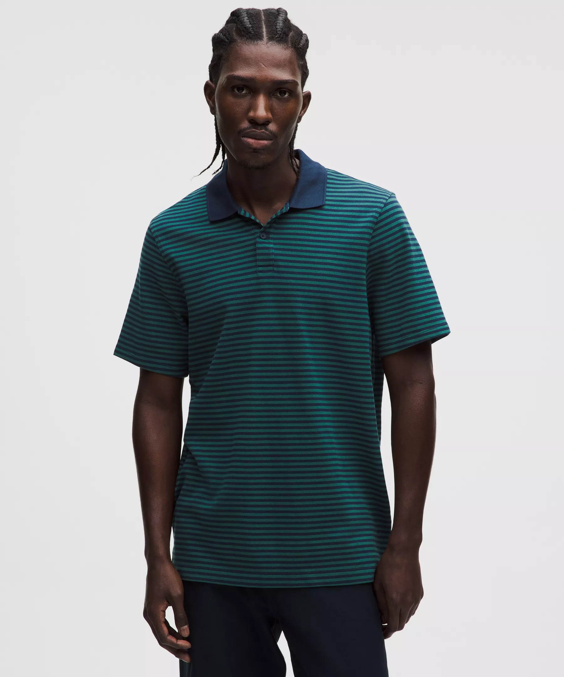 Cotton Pique Short-Sleeve Polo Shirt