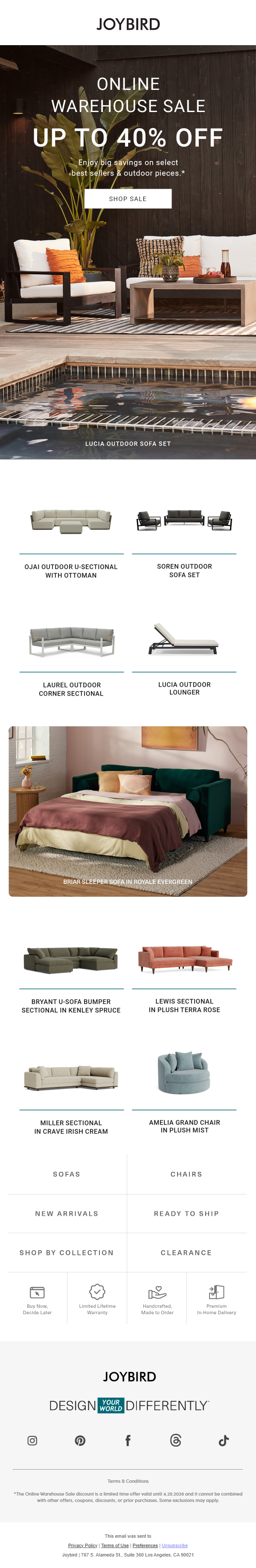 Newsletter preview: 🛍️ Up to 40% off best sellers & outdoor