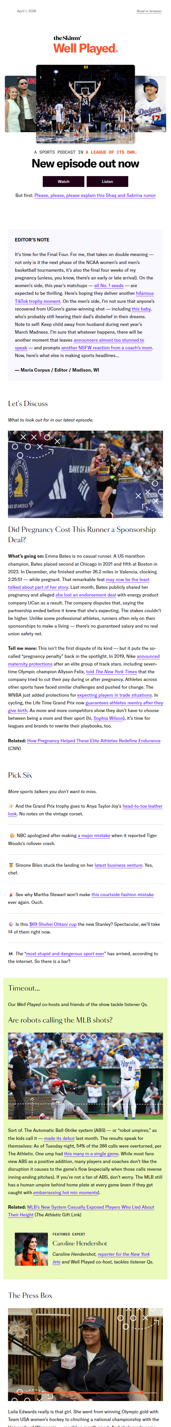 Newsletter preview: Martha Stewart will never do that again