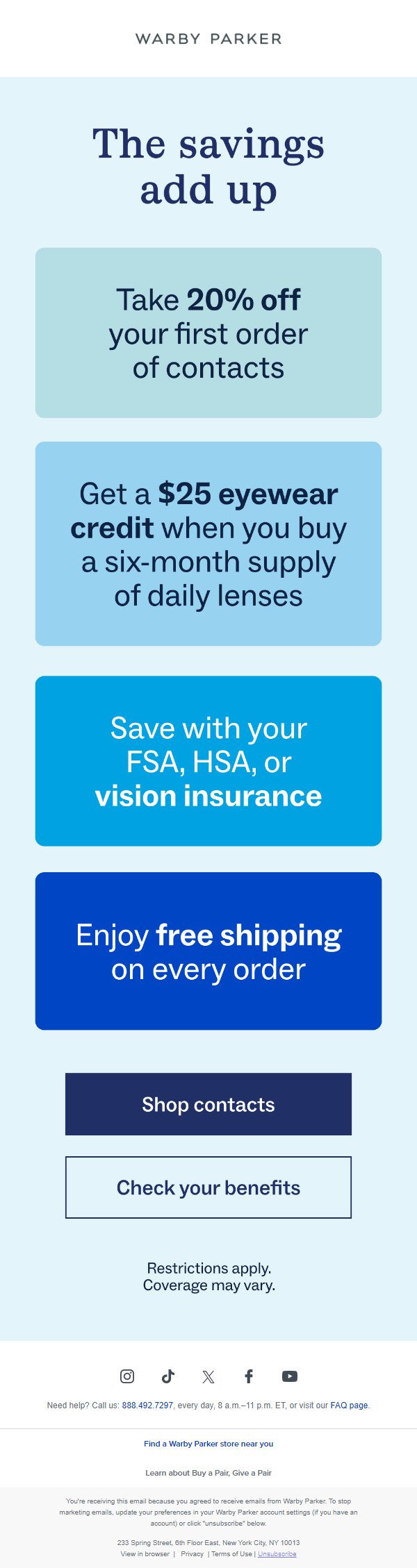 Newsletter preview: Save (even more) on contacts