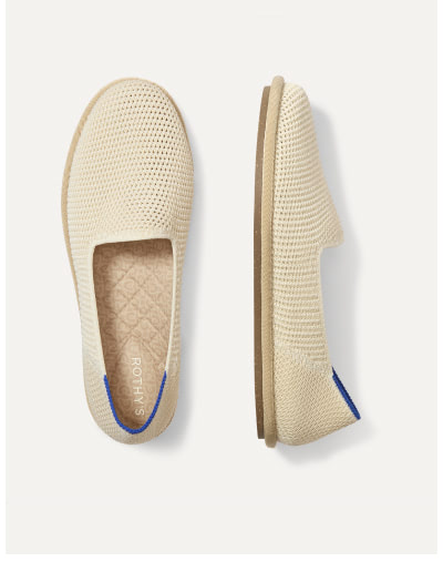 Cruiser Loafer White Raffia Knit