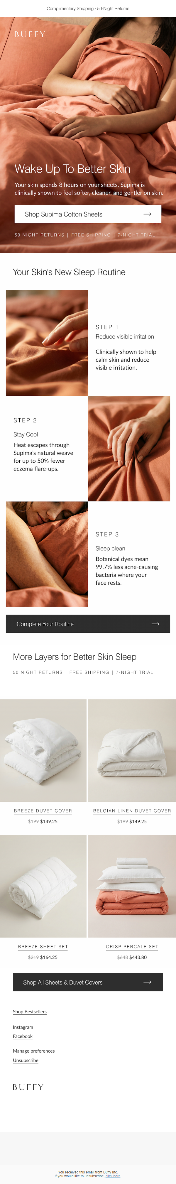 Newsletter preview: Sheets are the new skincare