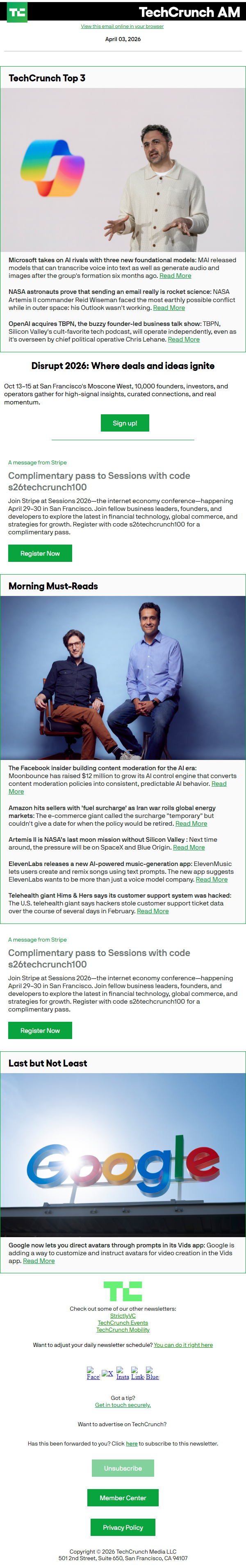 Newsletter preview: Microsoft takes on AI rivals with three new foundational models