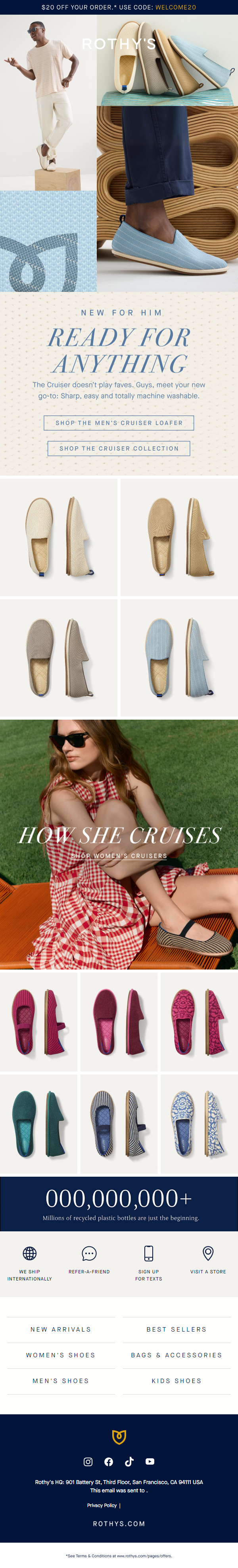 Newsletter preview: NEW MEN’S CRUISER LOAFER