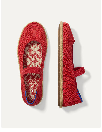 Cruiser Mary Jane Poppy Raffia Knit