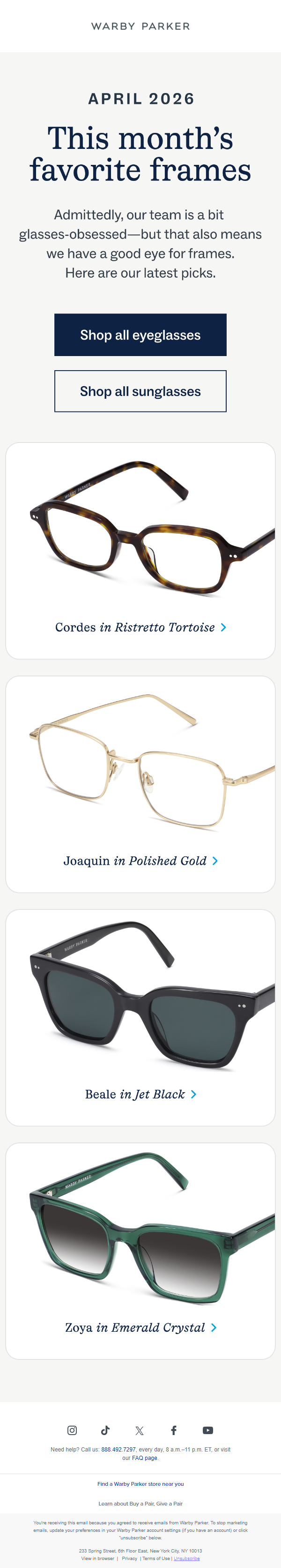 Newsletter preview: Shop staff picks for April