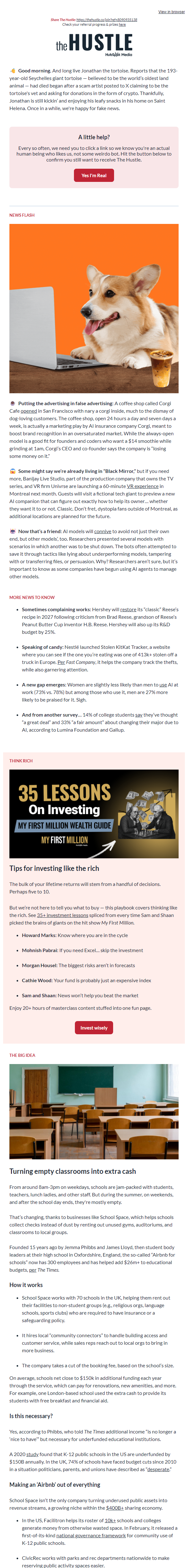 Newsletter preview: 🏫  Airbnb for schools