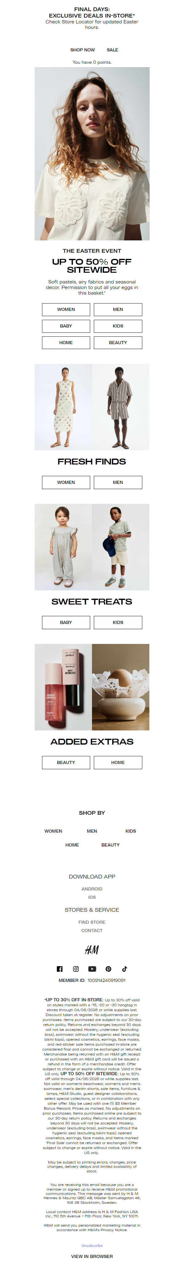 Newsletter preview: Found: Up to 50% off everything