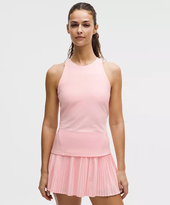 Racerback High-Neck Tennis Tank Top