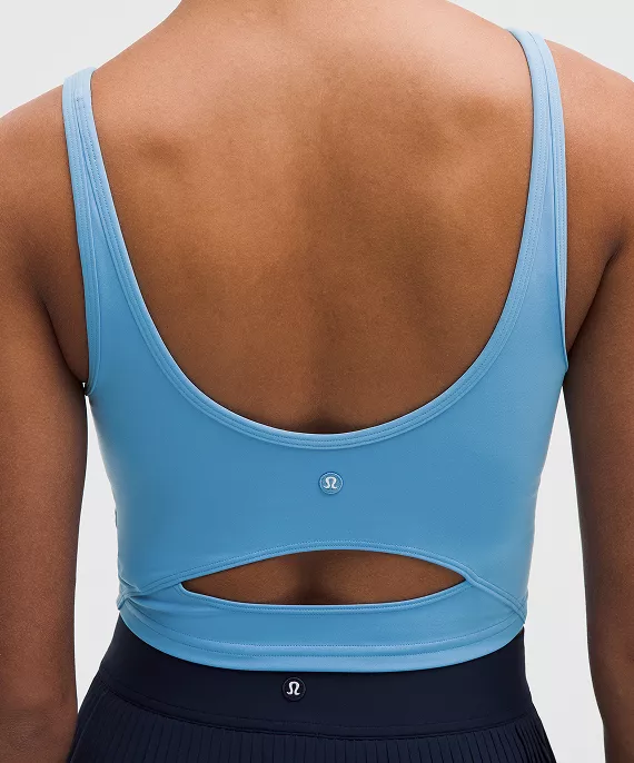 Scoop-Neck Cutout Tennis Tank Top *Medium Support, B/C Cup