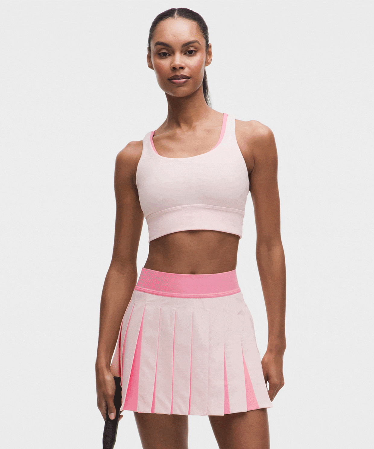 Peek-a-boo pleats and ombre hues put a fresh spin on your game. Shop Tennis.