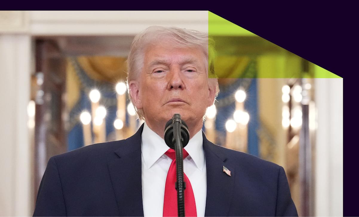 President Donald Trump speaking