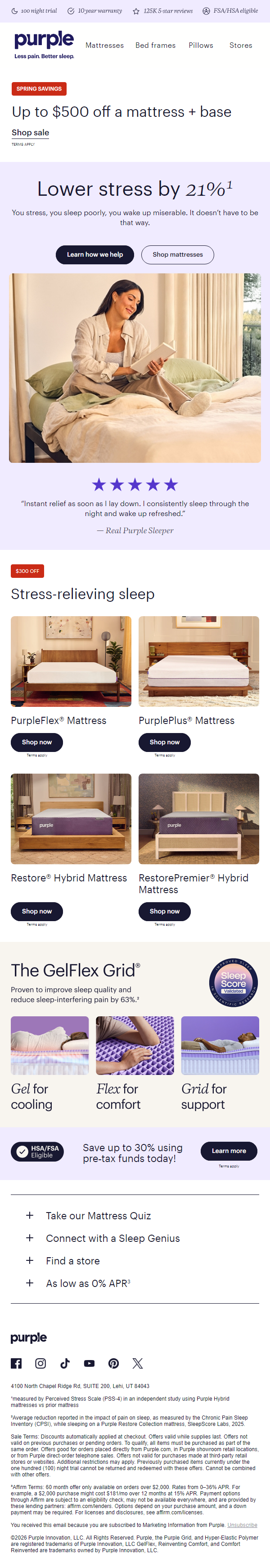 Newsletter preview: This mattress helps lower stress