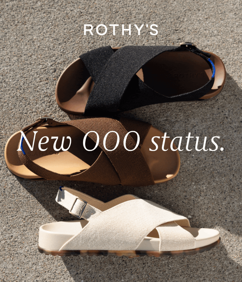 NEW OOO status. SHOP THE WEEKEND SANDAL