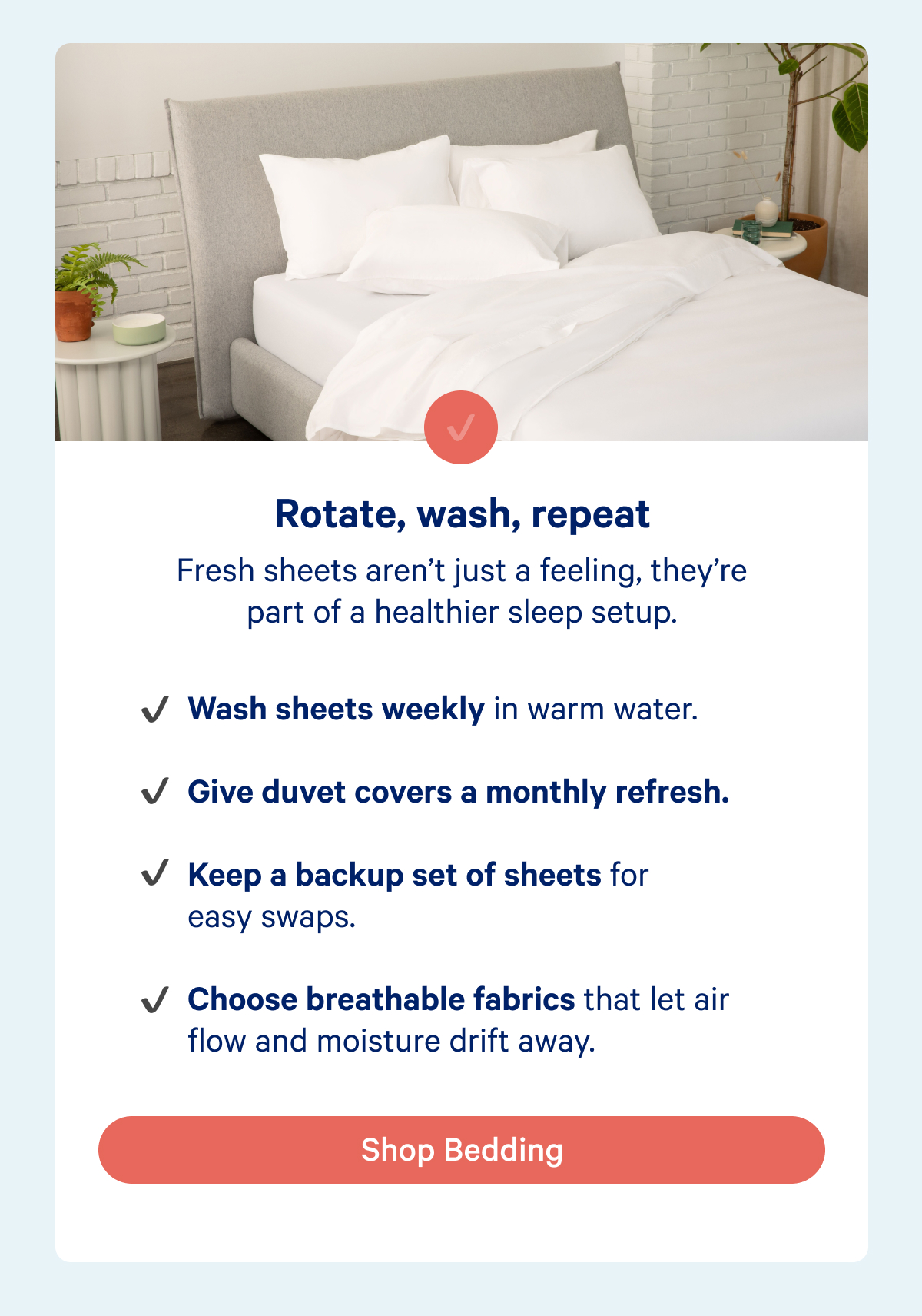Shop bedding