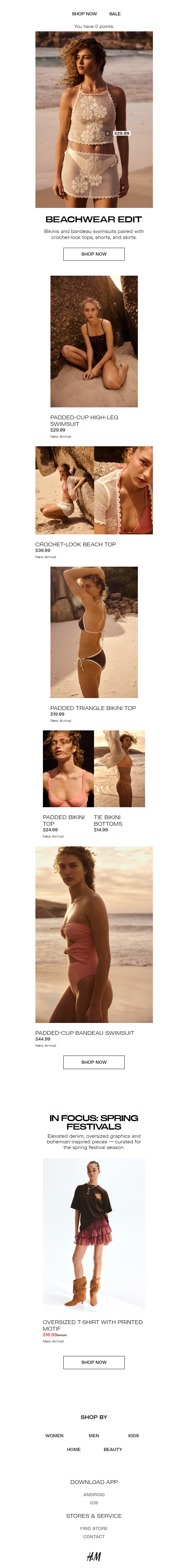 Newsletter preview: New swim is in + crochet-look styles