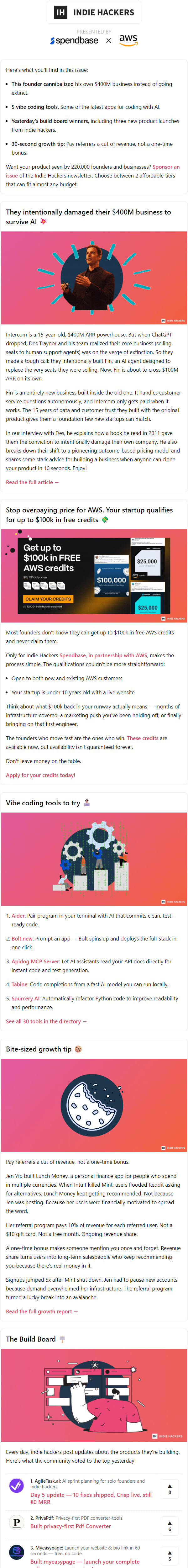 Newsletter preview: 🗞️ What's New: Ditching a $400M biz to pivot, the age of ai-maxxing, monetizing referrals