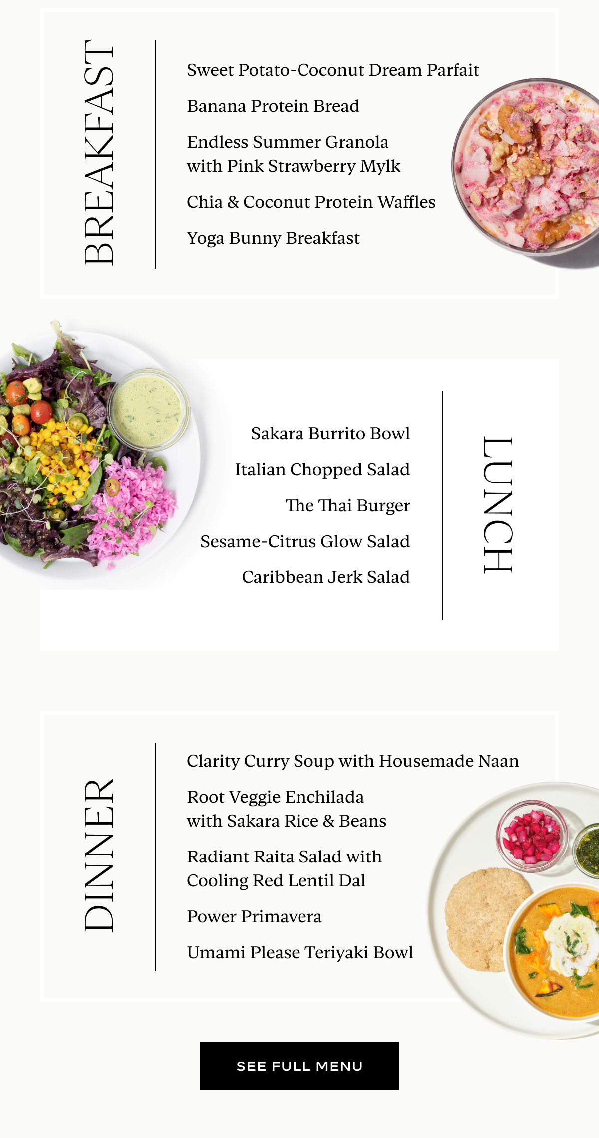 Full Menu
