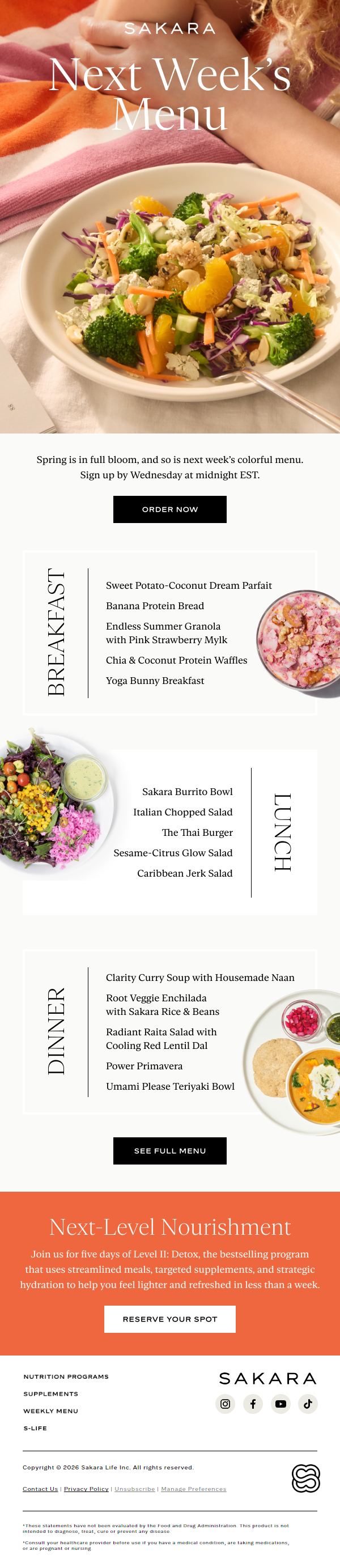 Newsletter preview: Colorful Meals to Ring in Spring