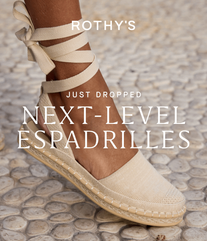 JUST DROPPED Next-level espadrilles.