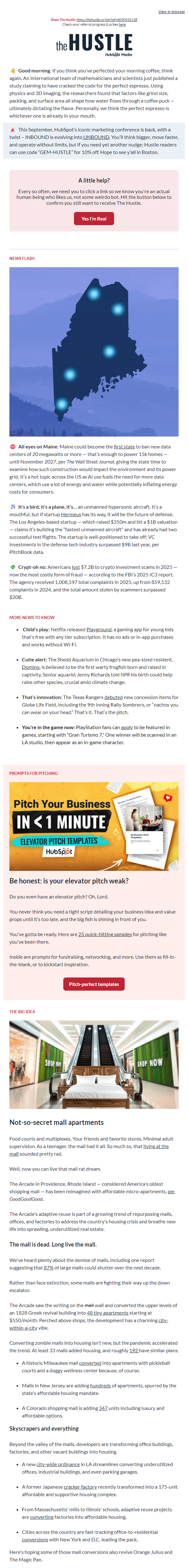 Newsletter preview: 🛍️  Mall rats rejoice 