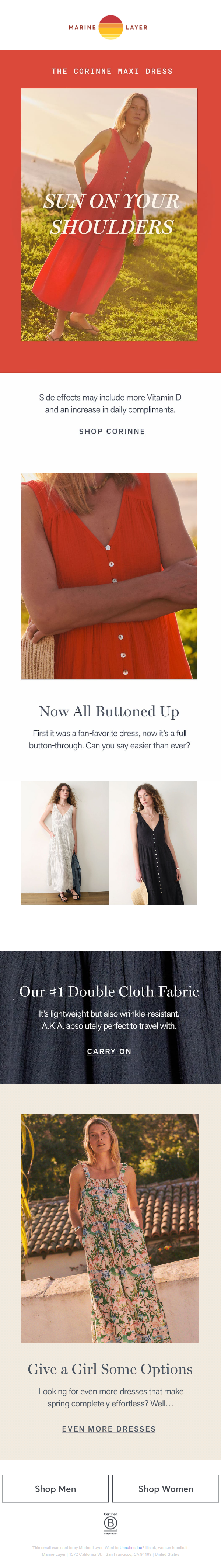 Newsletter preview: This Dress is Pressing Our Buttons