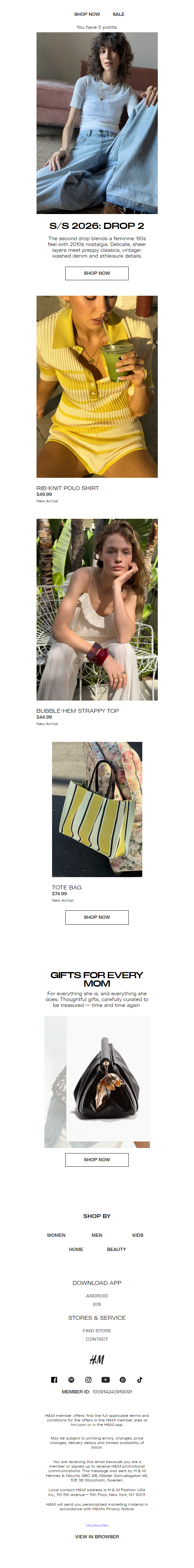 Newsletter preview: S/S 2026 Collection: Drop 2