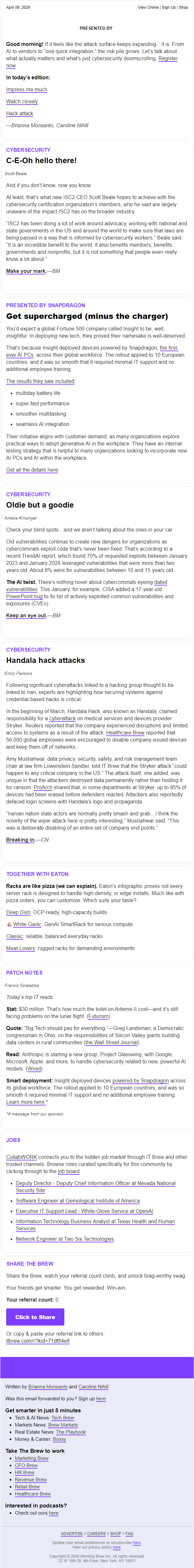 Newsletter preview: ☕️ Impressed yet?