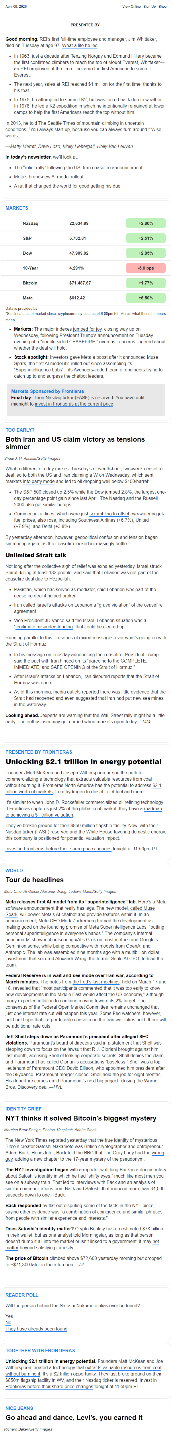Newsletter preview: ☕ Status pending