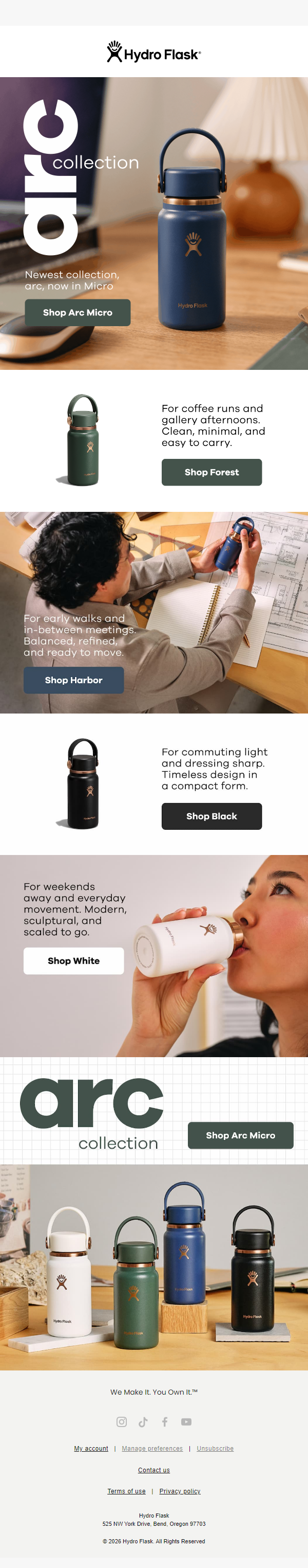 Newsletter preview: Elevated style. Mini bottle.