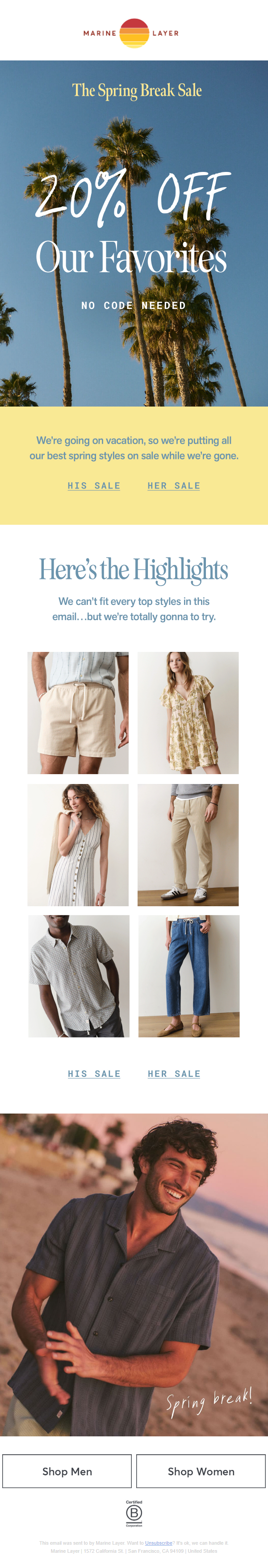 Newsletter preview: 20% Off Starts Right…NOW!