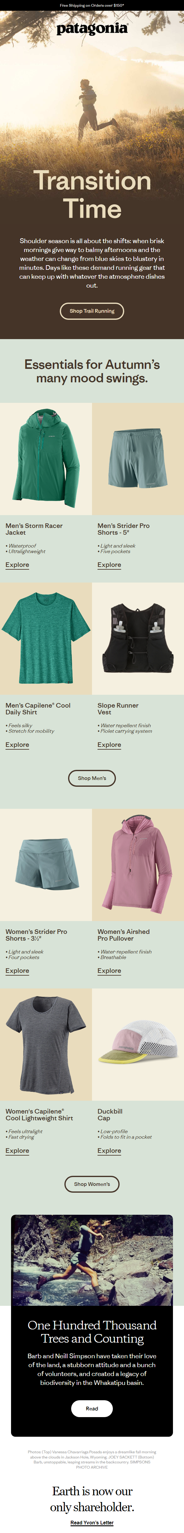 Newsletter preview: Trail gear to run through autumn