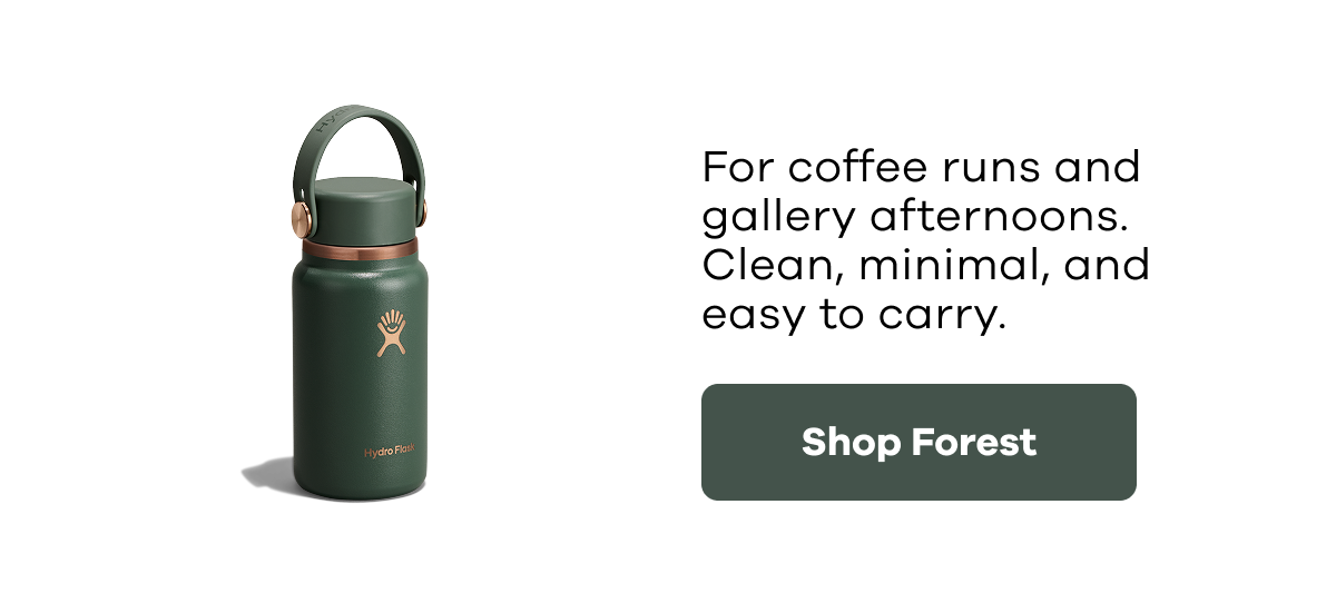 For coffee runs and gallery afternoons. Clean, minimal, and easy to carry. | Shop Forest