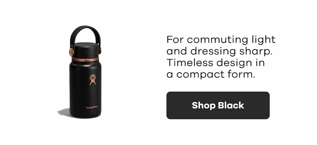For commuting light and dressing sharp. Timeless design in a compact form. | Shop Black