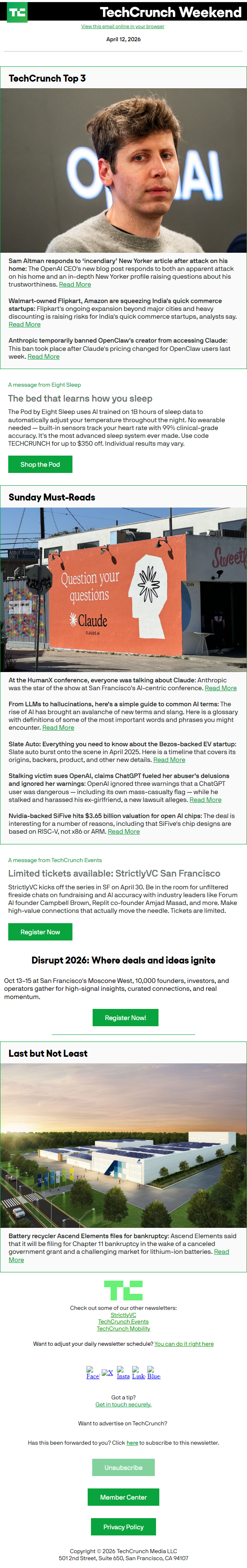 Newsletter preview: Sam Altman responds to ‘incendiary’ New Yorker article after attack on his home