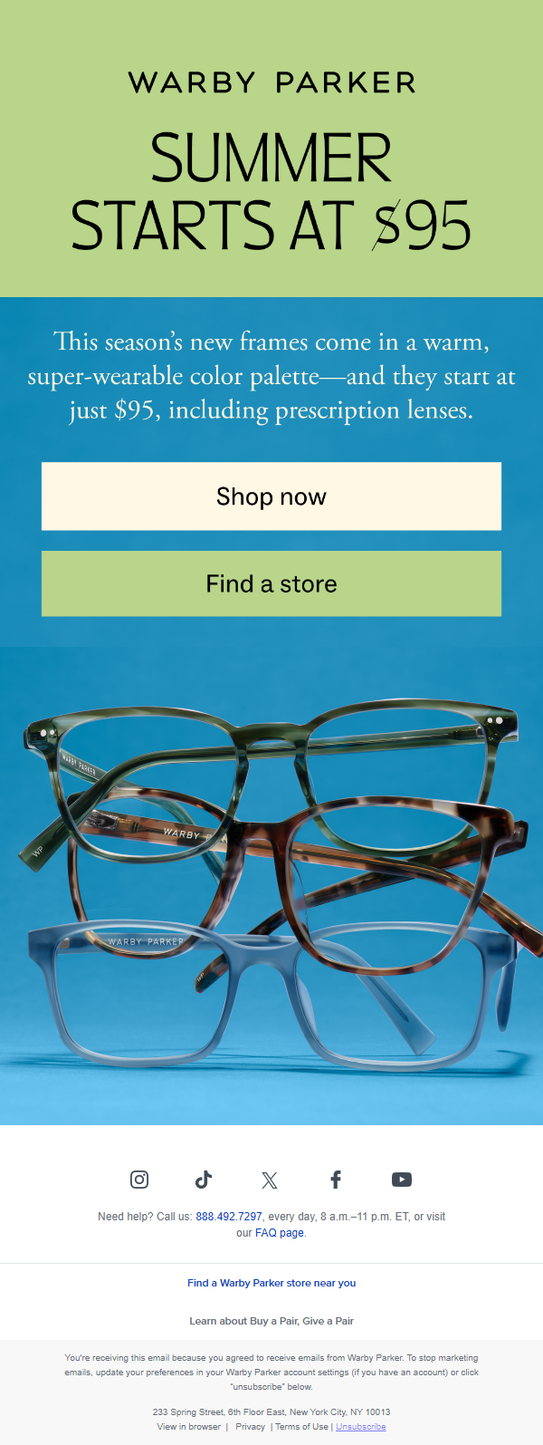 Newsletter preview: New for $95