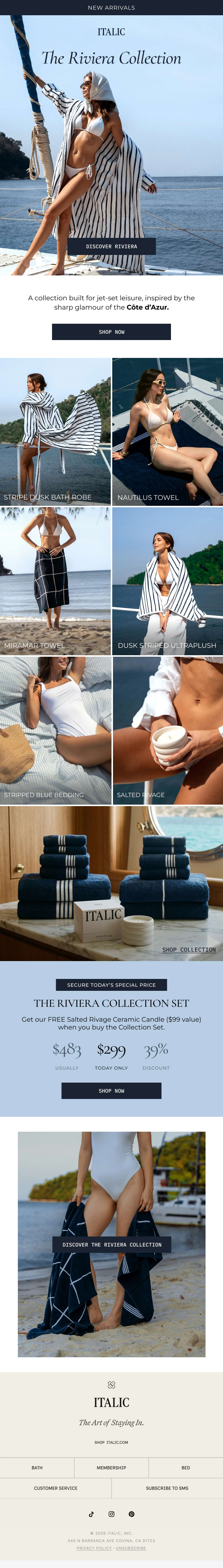 Newsletter preview: NEW: The Riviera Collection