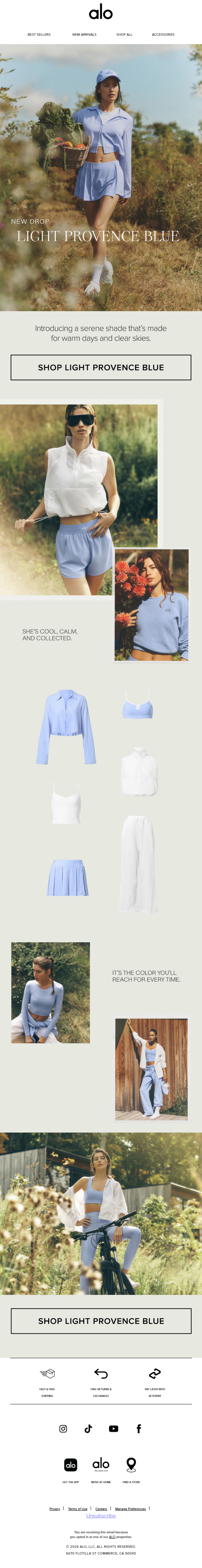 Newsletter preview: New Drop: Light Provence Blue