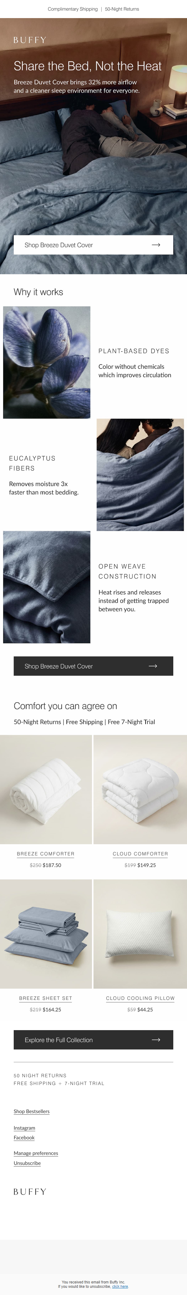 Newsletter preview: The duvet cover built for two different body temps