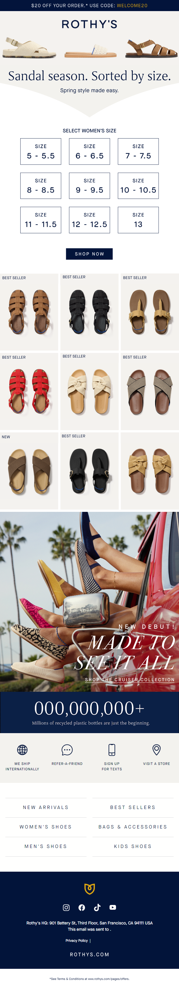 Newsletter preview: Your sandal search is over.