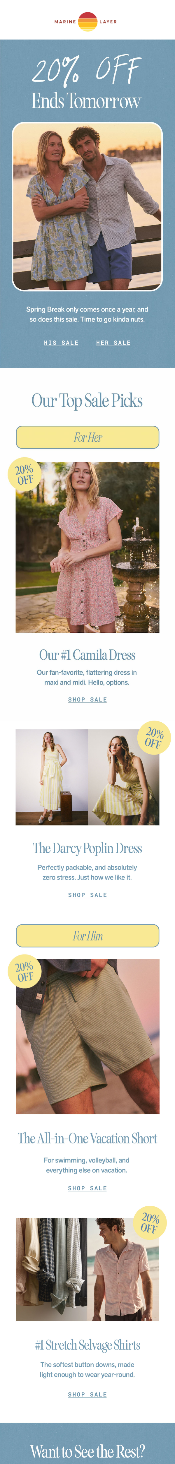 Newsletter preview: 20% Off Ends Soon…Like Tomorrow