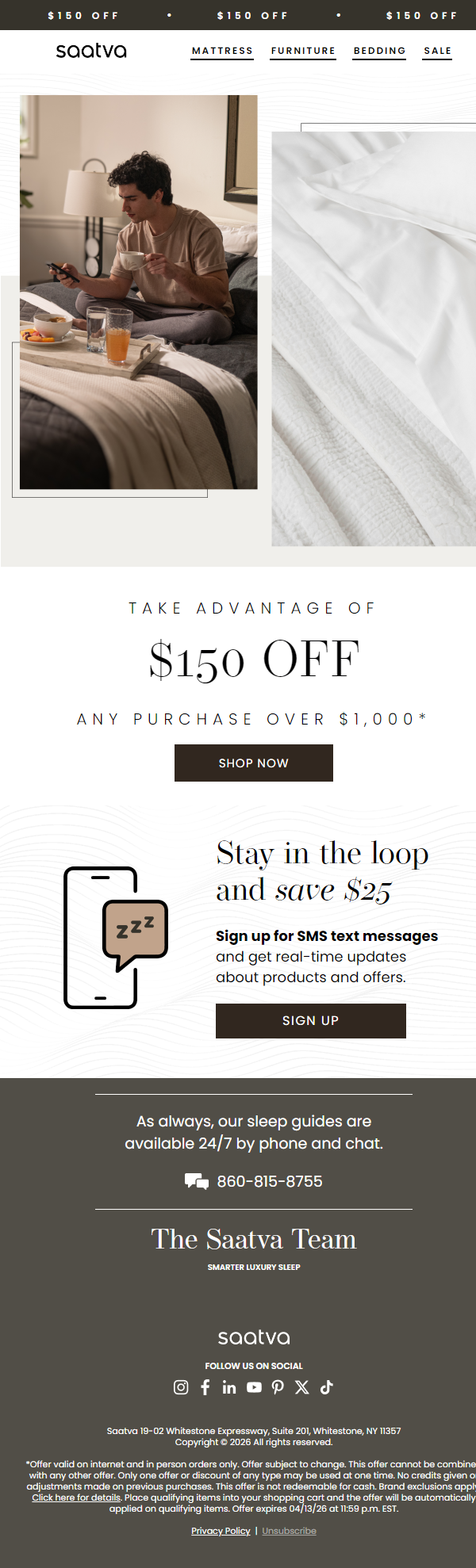 Newsletter preview: Spring Forward with MATTRESS SAVINGS You’ll Love