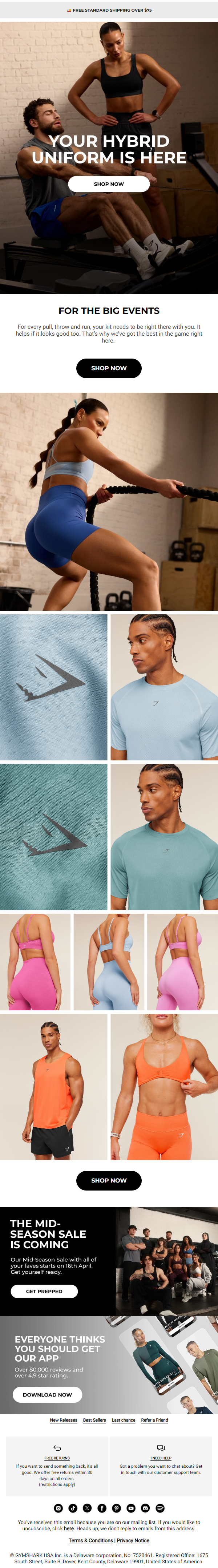 Newsletter preview: Your hybrid uniform is ready 🏁 🏆