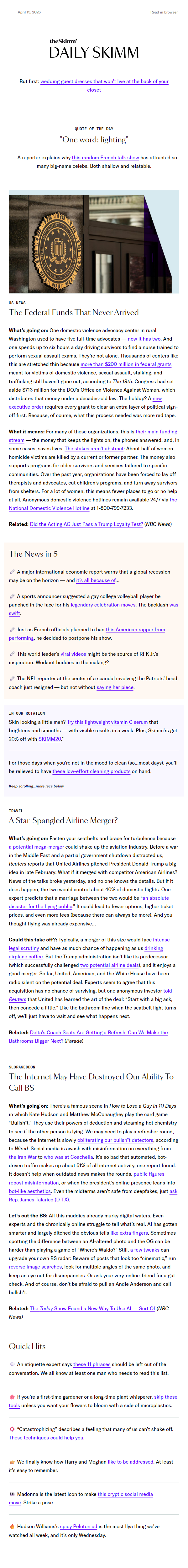 Newsletter preview: United and American want to do what?
