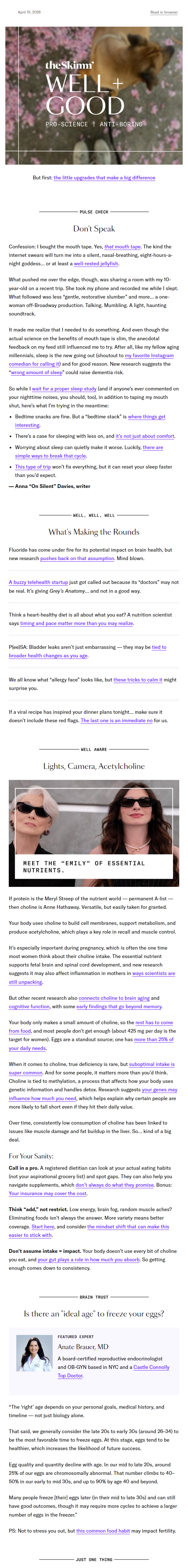Newsletter preview: A quick fix for “allergy face”
