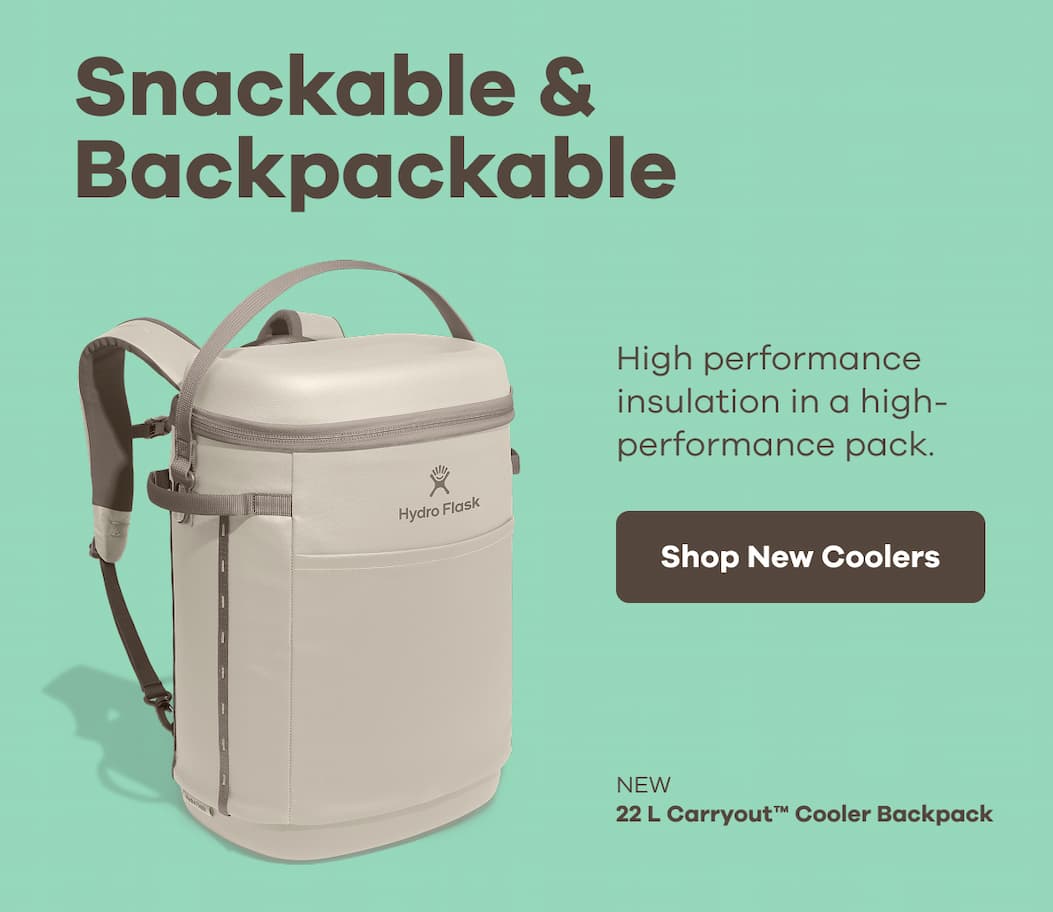 Snackable & Backpackable. High performance insulation in a high-performance pack. | Shop New Coolers
