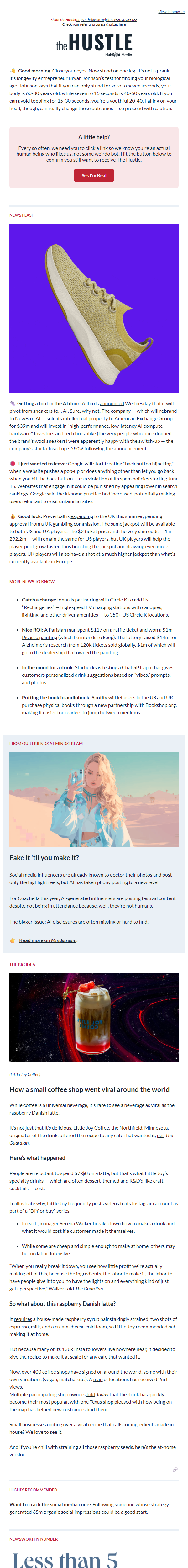 Newsletter preview: ☕  The recipe for virality 