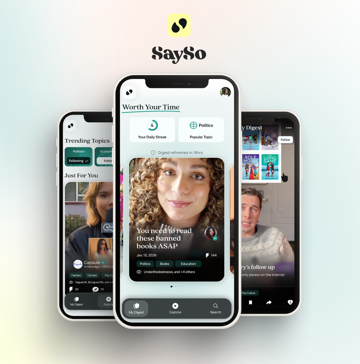 SaySo is a new short-form video app that aims to restore users' trust in news